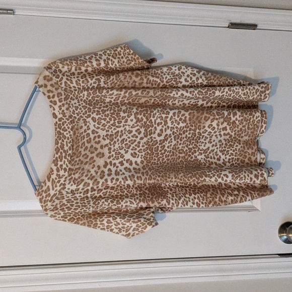 JONES NEW YORK Signature Collection Leopard Print Top Size 2X - Picture 2 of 4
